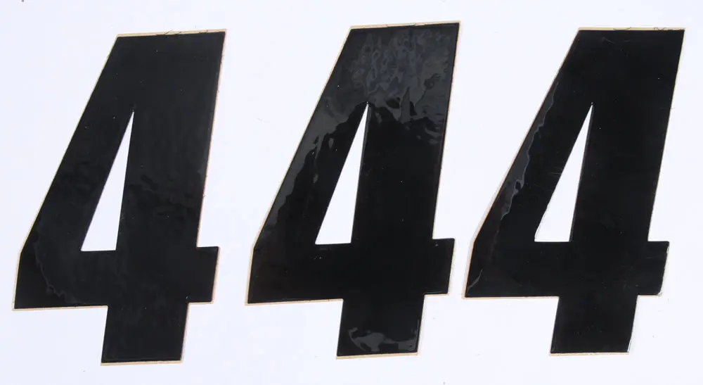 Number 4 Black 6" 3/Pk 1