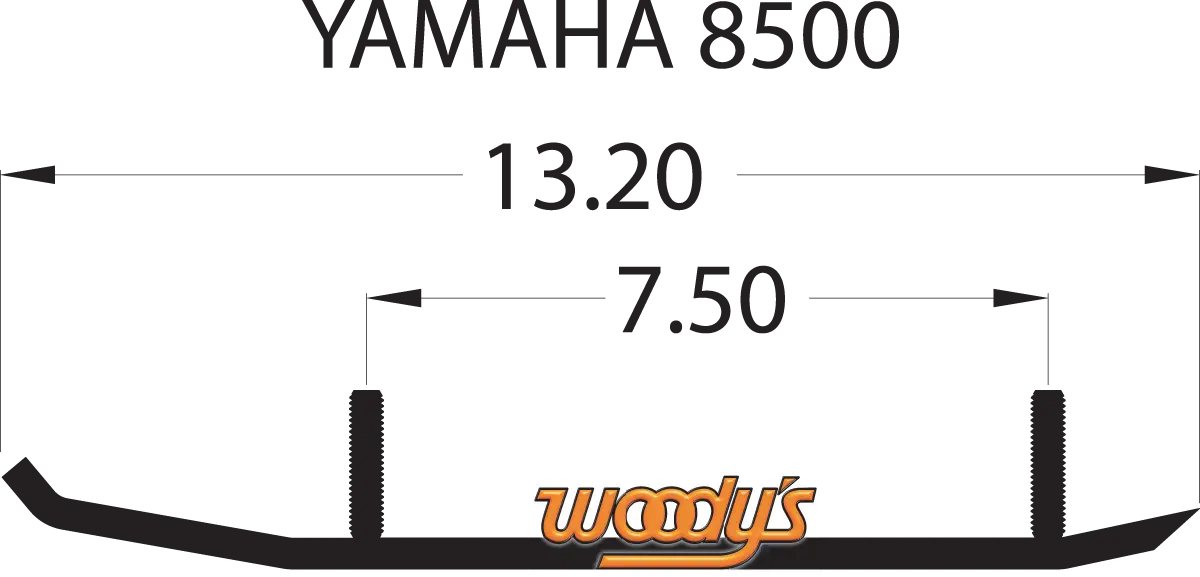 Woody's Wear Bar - Trail Blazer Iv™ Flat-Top® - 6" - 60° - Yamaha Tyv4-8500 1