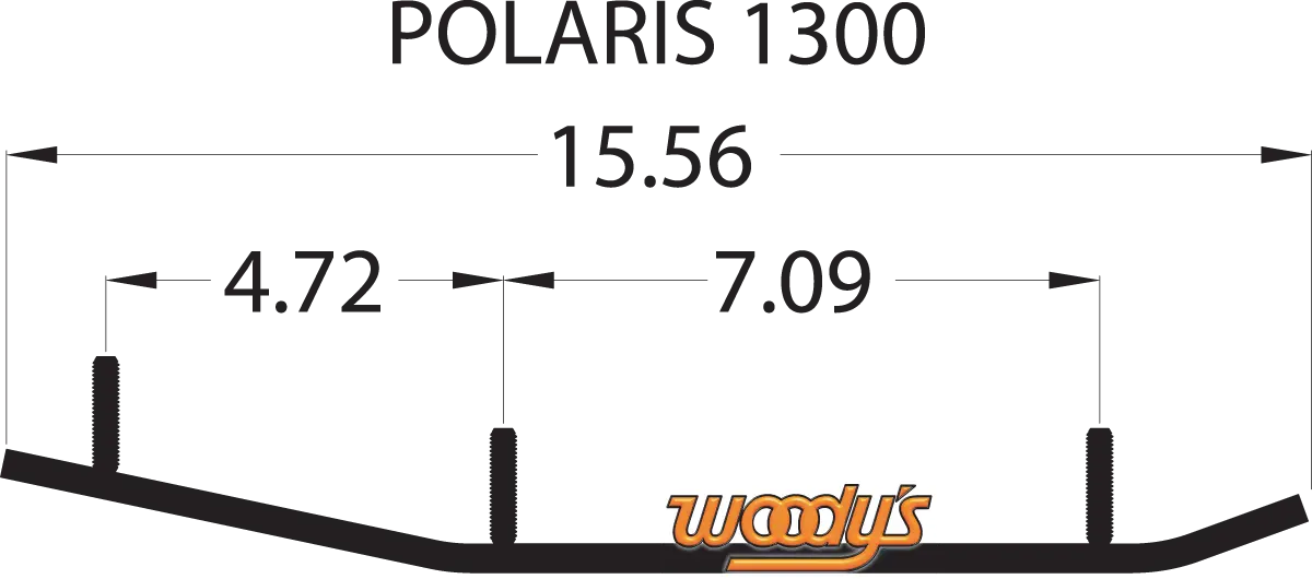 Woody's Wear Bar - Trail Blazer Iv™ Flat-Top® - 6" - 60° - Yamaha Tpi4-1300 1