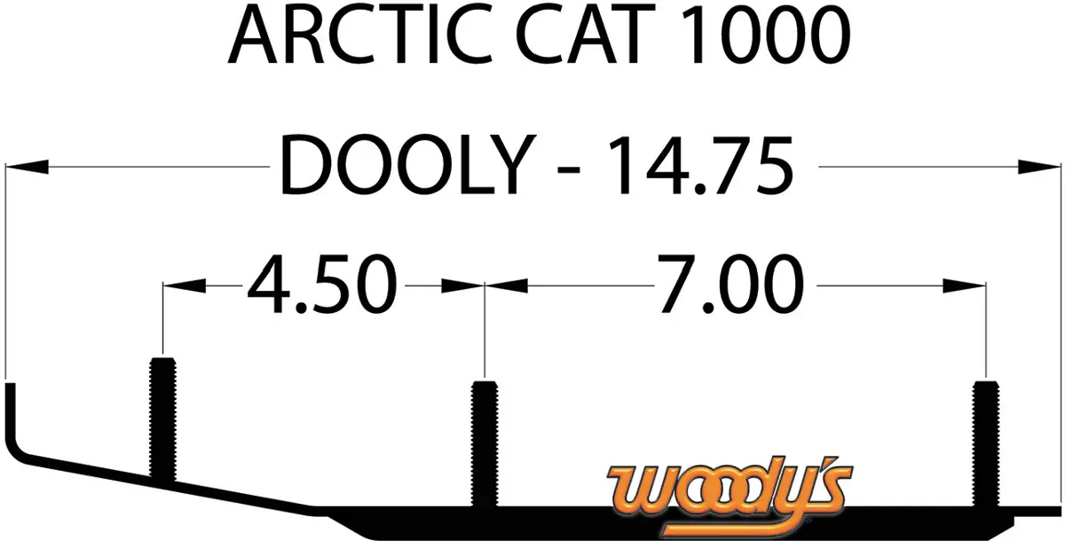 Woody's Slim Jim® Dooly™ Runner - 6" - 60° Da6-1000 1