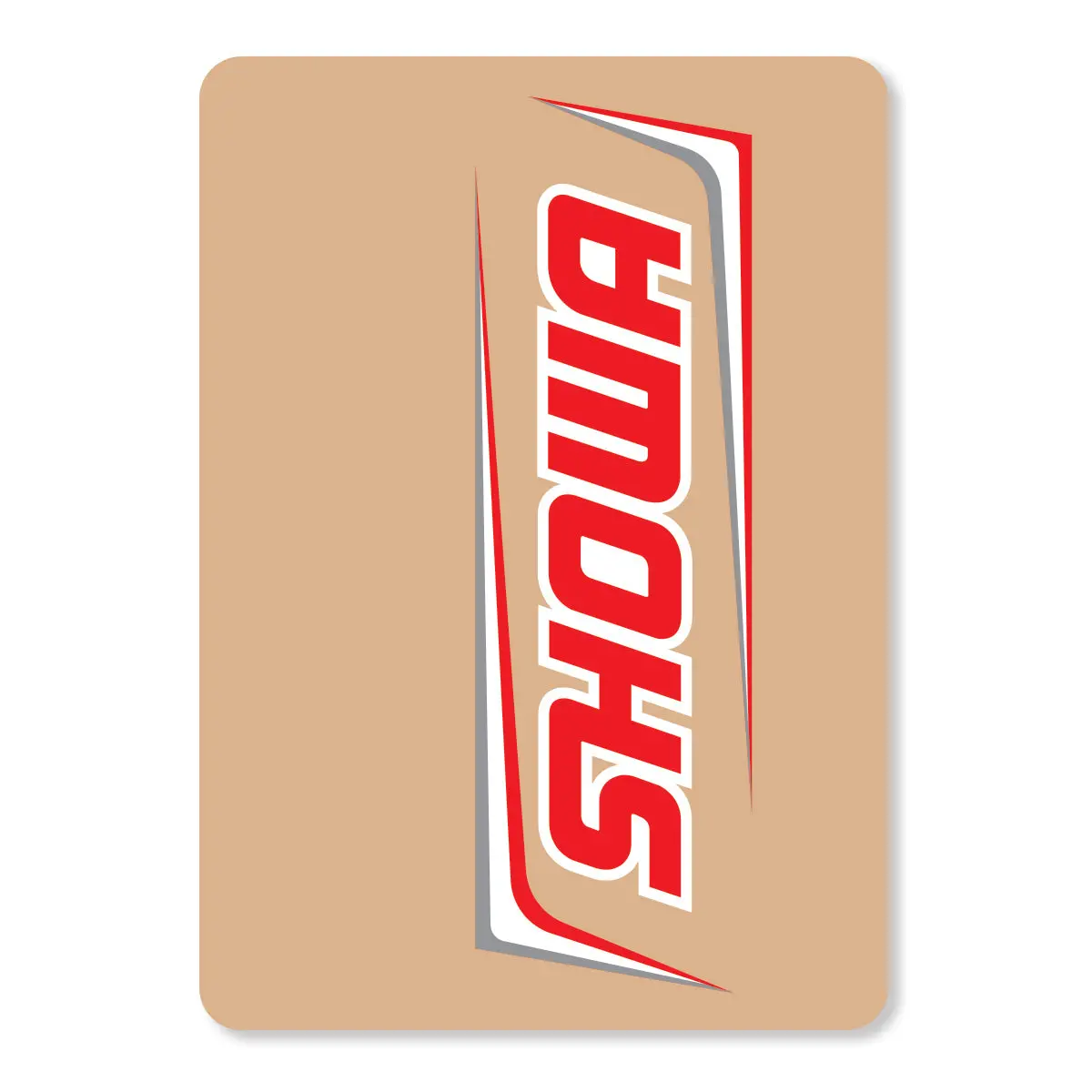 Showa Upper Fork Decals Red/White 1