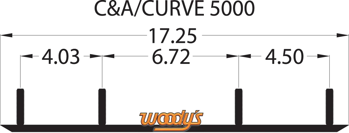 Woody's Wear Bar - Trail Blazer Iv™ Flat-Top® - 6" - 60° - C&A Pro/Curve/Ultra Iii Tca-5000 1