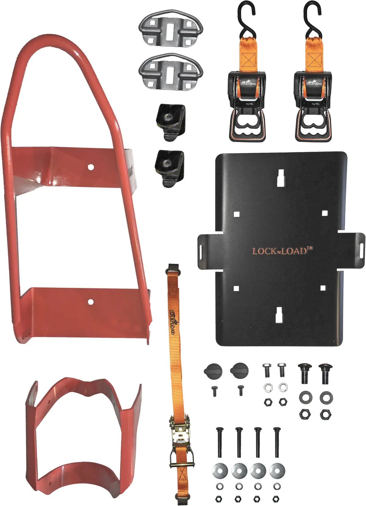 Motorcycle Combo Front Chock With Rear Ratchet Tie Straps 2