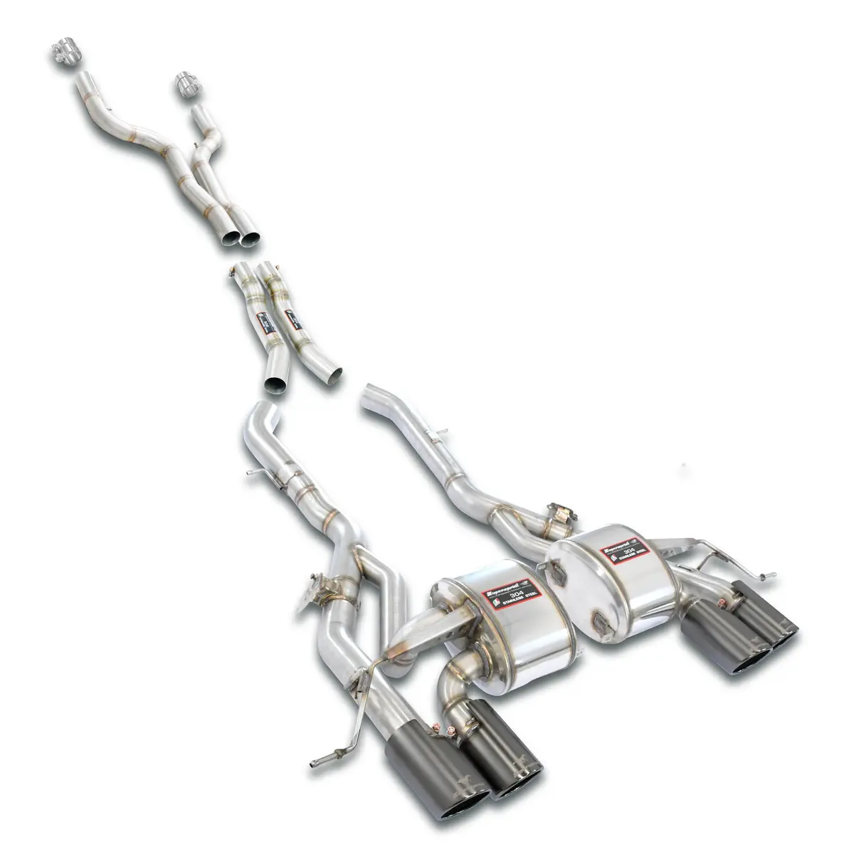 Supersprint Bmw G87 M2 Race Package - Resonator Delete With Muffler 1