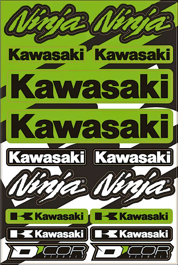 Kawasaki Street Decal Sheet 1