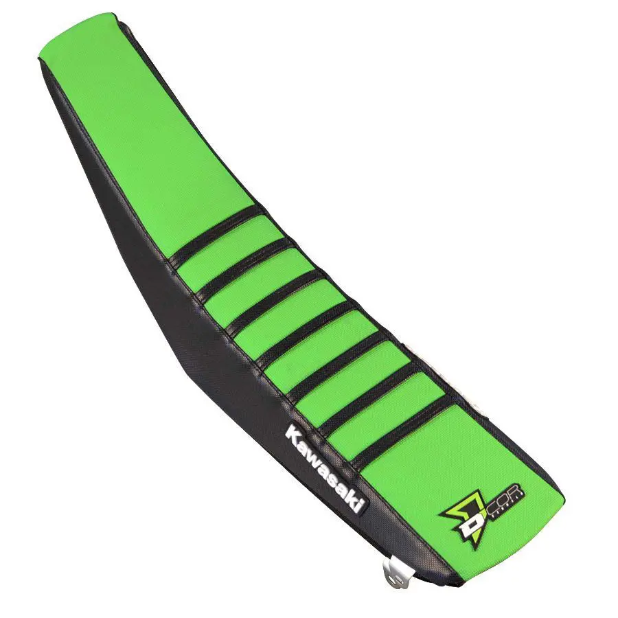 Seat Cover Team Kaw Replica Black/Green W/Ribs 1