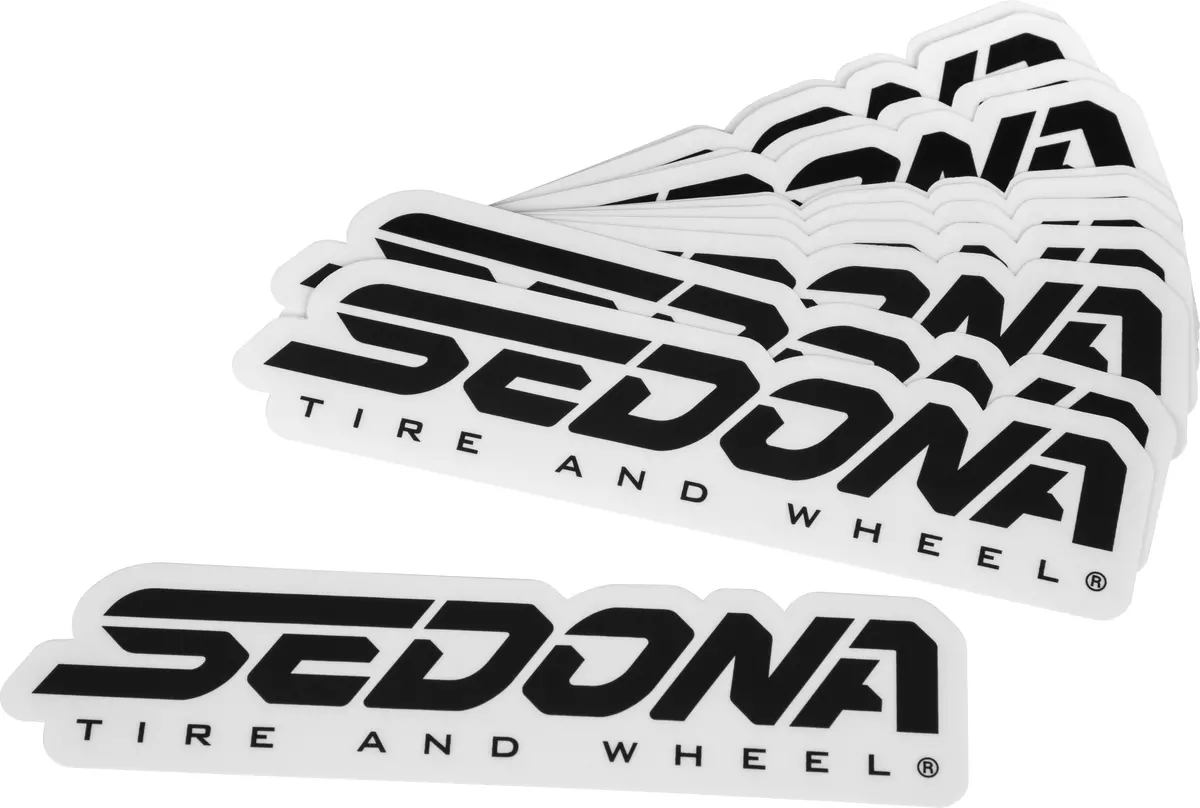 6" Sedona Decal Pack Of 20 Black 1