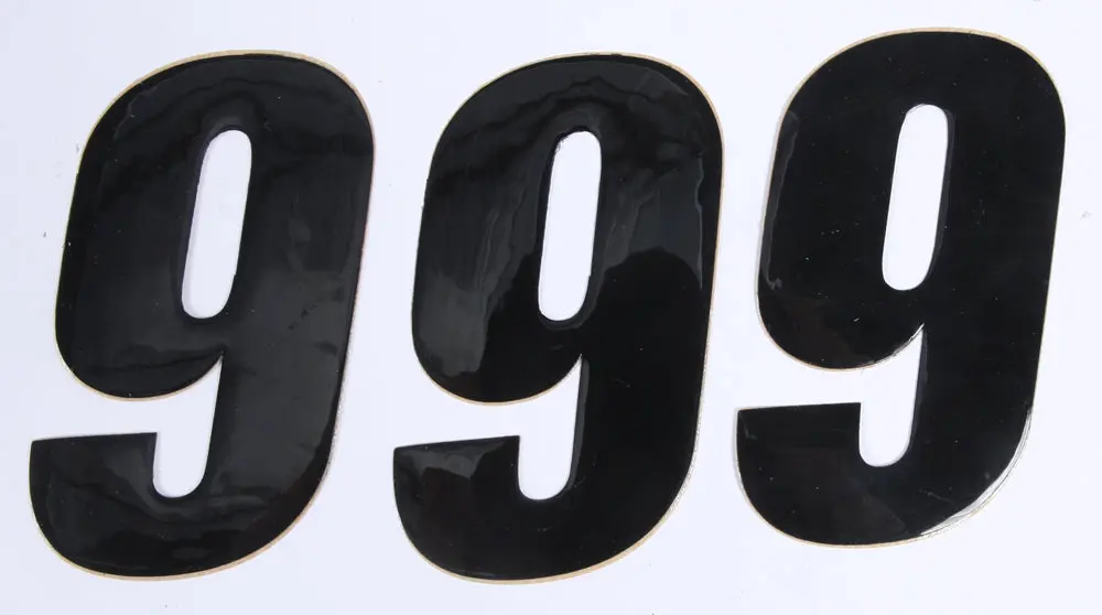 Number 9 Black 4" 3/Pk 1