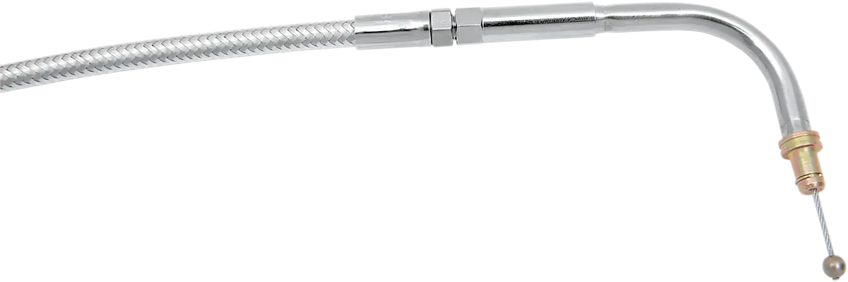 Magnum Shielding Polished Stainless Steel Braided Throttle Cable - 49-5/8" 532110 1