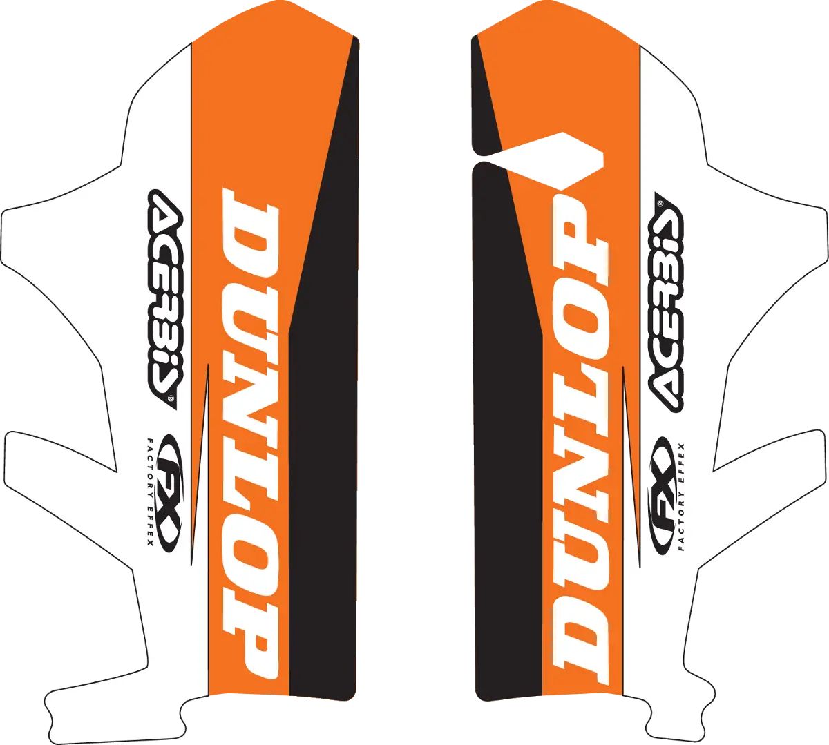 Factory Effex Fork Guard Graphic - Ktm 17-40506 1