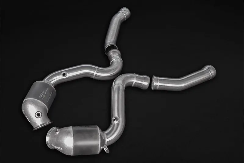 Capristo 200 Cell Sport Cat Downpipes - Mercedes Amg C63/S (W205) 1