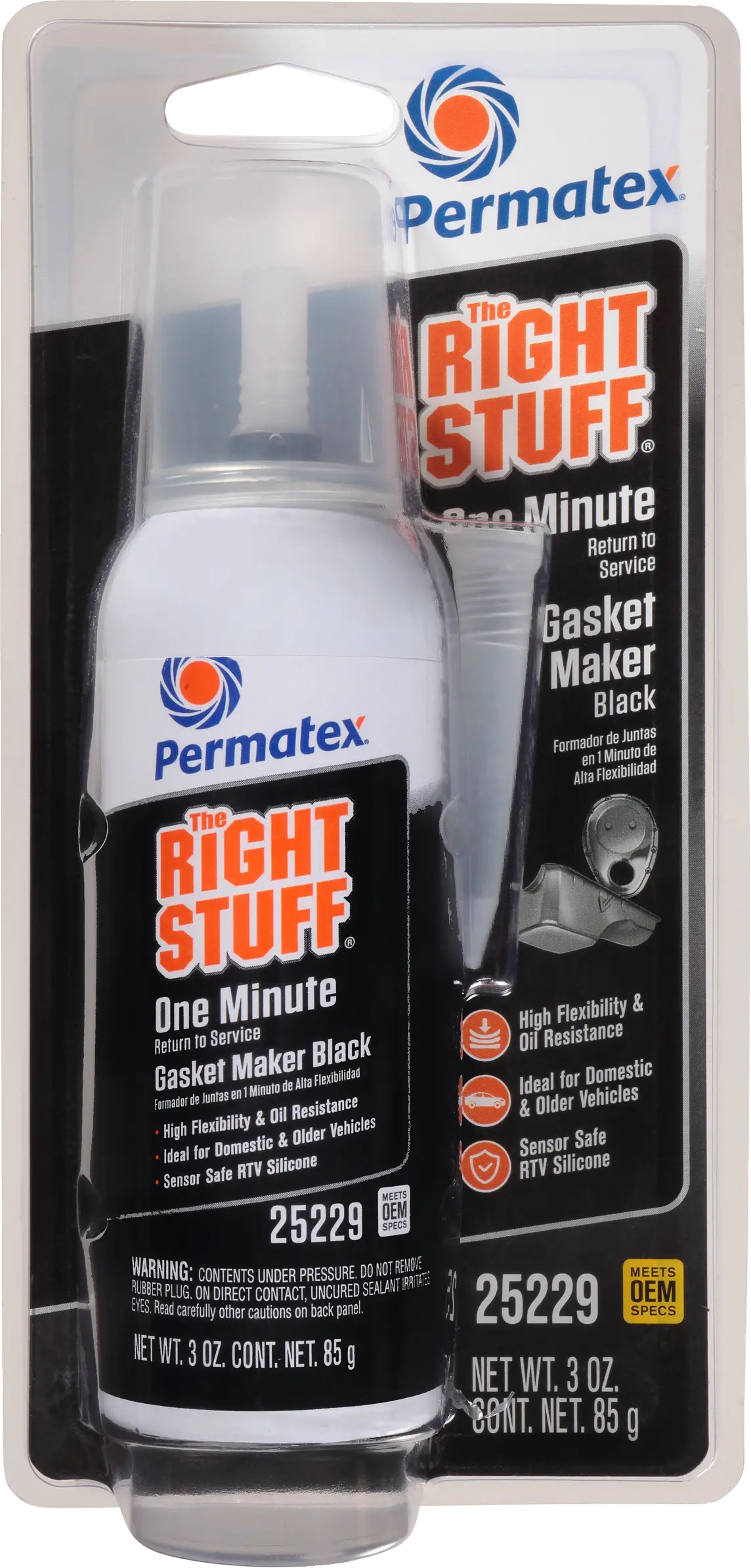 Right Stuff Black One Minute Gasket 3 Oz 1
