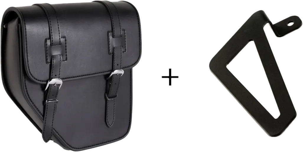 Ibiza Saddlebag Black Left W/Base +Support 1