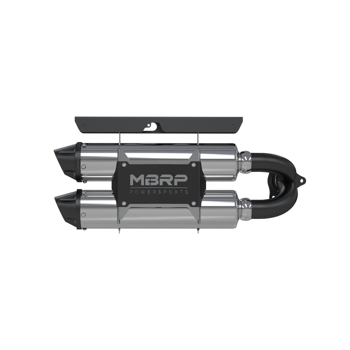 Dual Stacked Slip On System W/ Performance Muffler Blk Tip 1