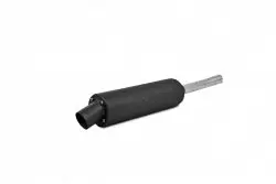 Single Slip On System W/ Utility Muffler Blk Kaw 1