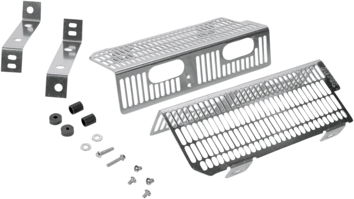 Devol Radiator Guards - Brushed Aluminum 13