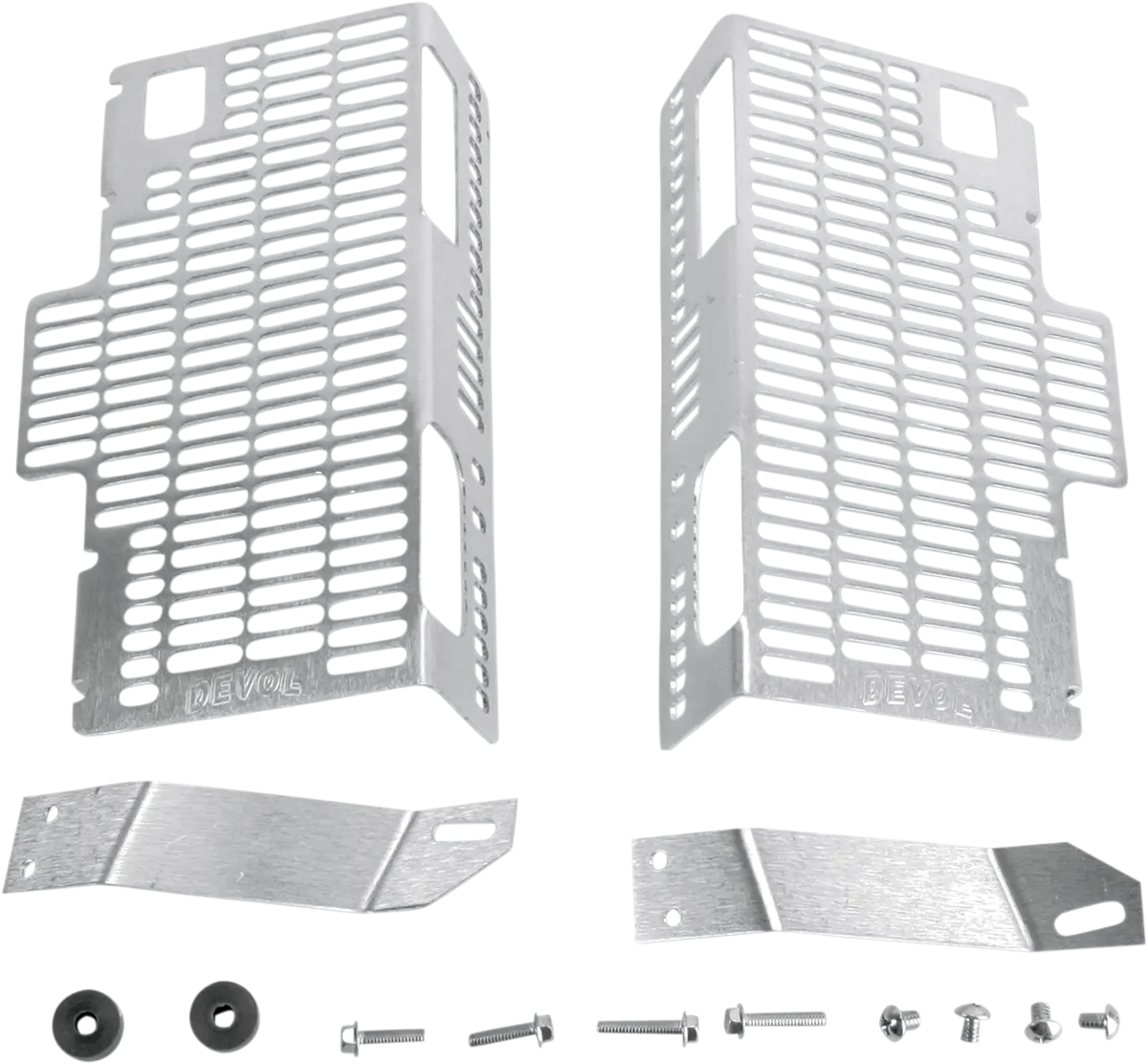 Devol Radiator Guards - Brushed Aluminum 27