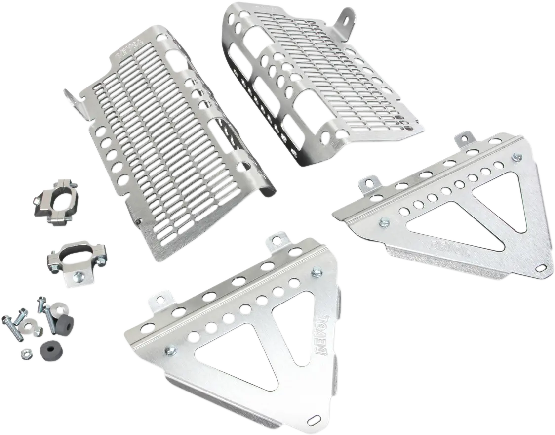 Devol Radiator Guards - Brushed Aluminum 24