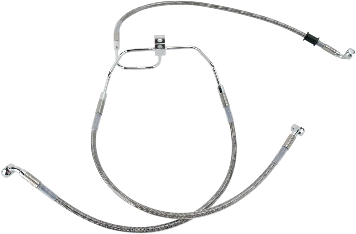 Drag Specialties Brake Line - +6" - Stainless Steel - Fxdf '08-'17 660325-6 1