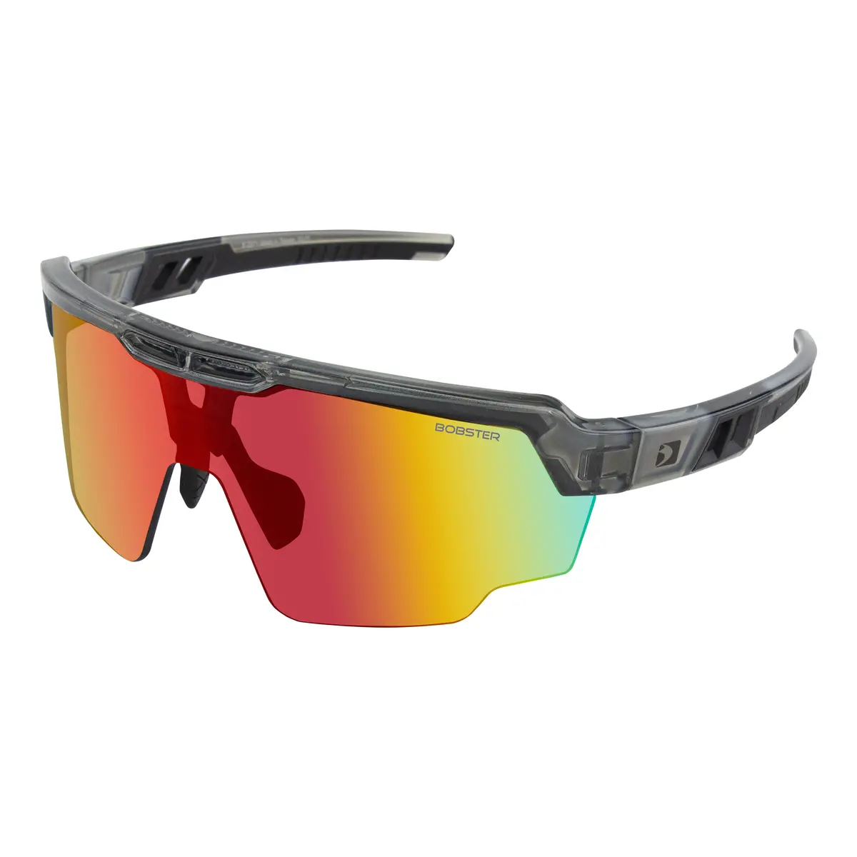 Wheelie Cycling Sunglass Gloss Clr Gry Smoked Blk/Rd Re 1