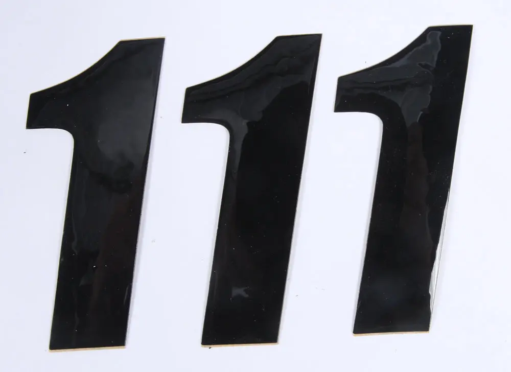 Number 1 Black 4" 3/Pk 1
