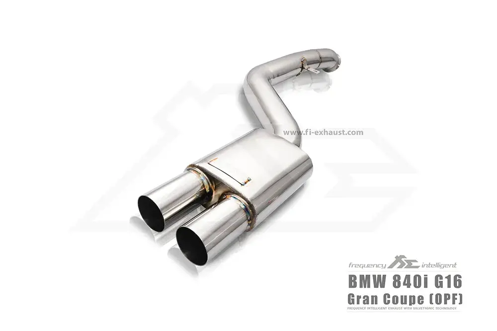 Fi Exhaust Front Pipe + Mid Pipe + Valvetronic Muffler (Retains Oem Valve Settings - No Remote) - G16 840I Gran Coupe 2019-Up 2