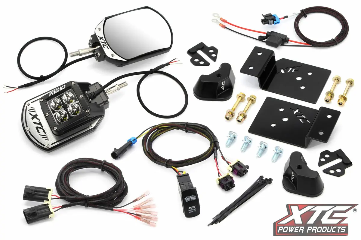 Side View Mirror Kit Six12 Lit Kaw 1