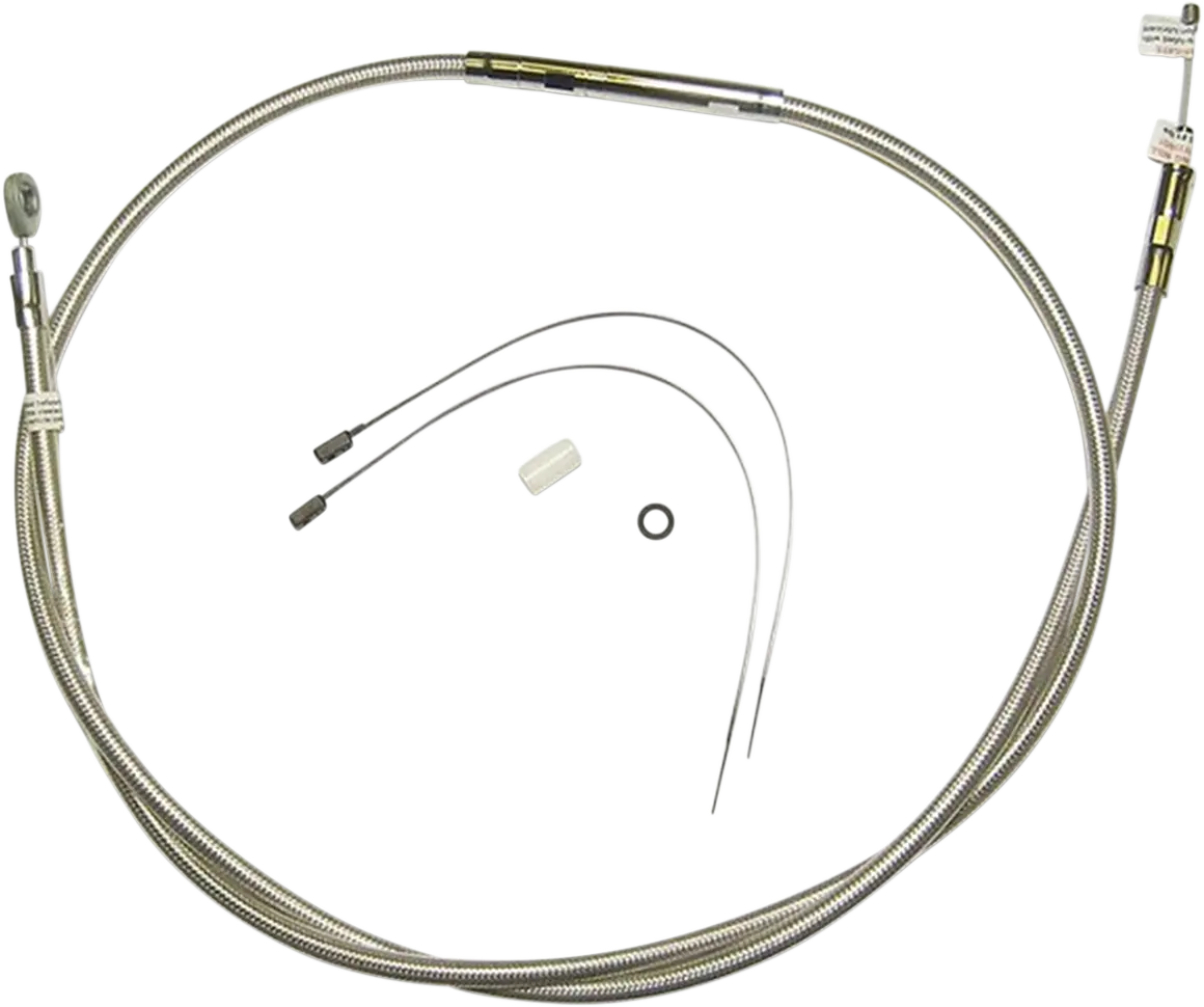 Magnum Shielding High-Efficiency Polished Stainless Clutch Cable - 74-11/16" 522818 1