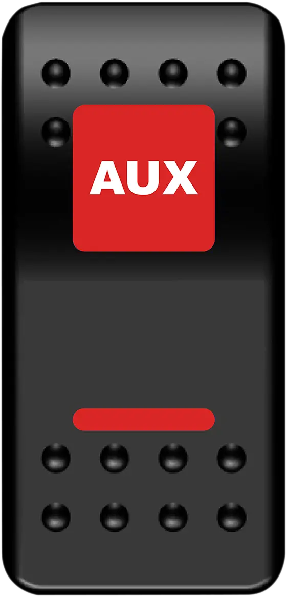 Moose Offroad Rocker Switch - Auxilary Power - Red Aux-Pwr-R 1