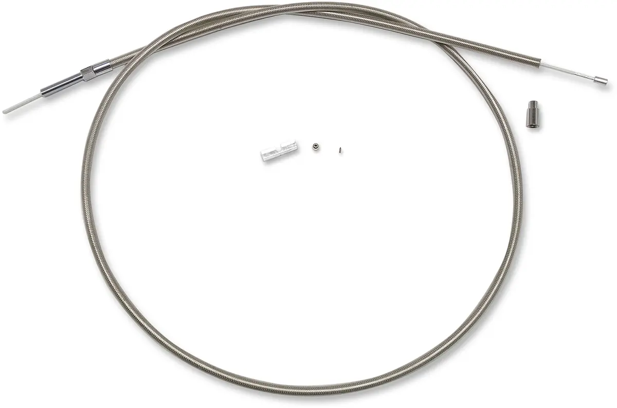 Magnum Shielding Byo™ Build Your Own™ Clutch Cable Kit - 74" - Big Twin - Braided Stainless Steel 398721 1