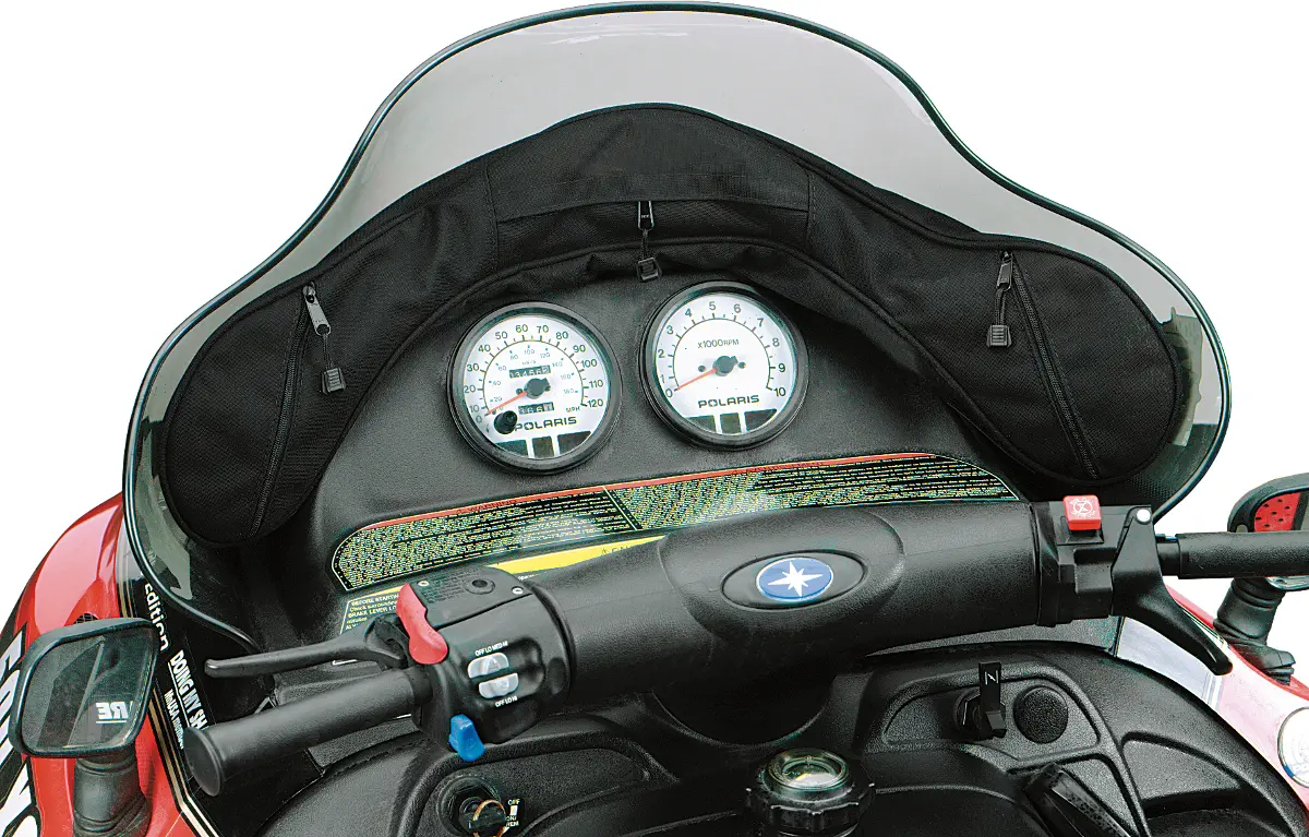 Parts Unlimited Snowmobile Windshield Bag - Black - Polaris '99-'02 0710-0103 1