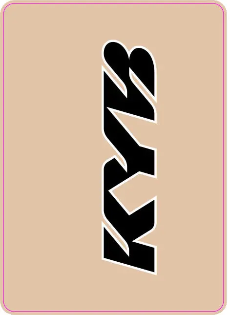 Upper Fork Decal Kyb Black 1