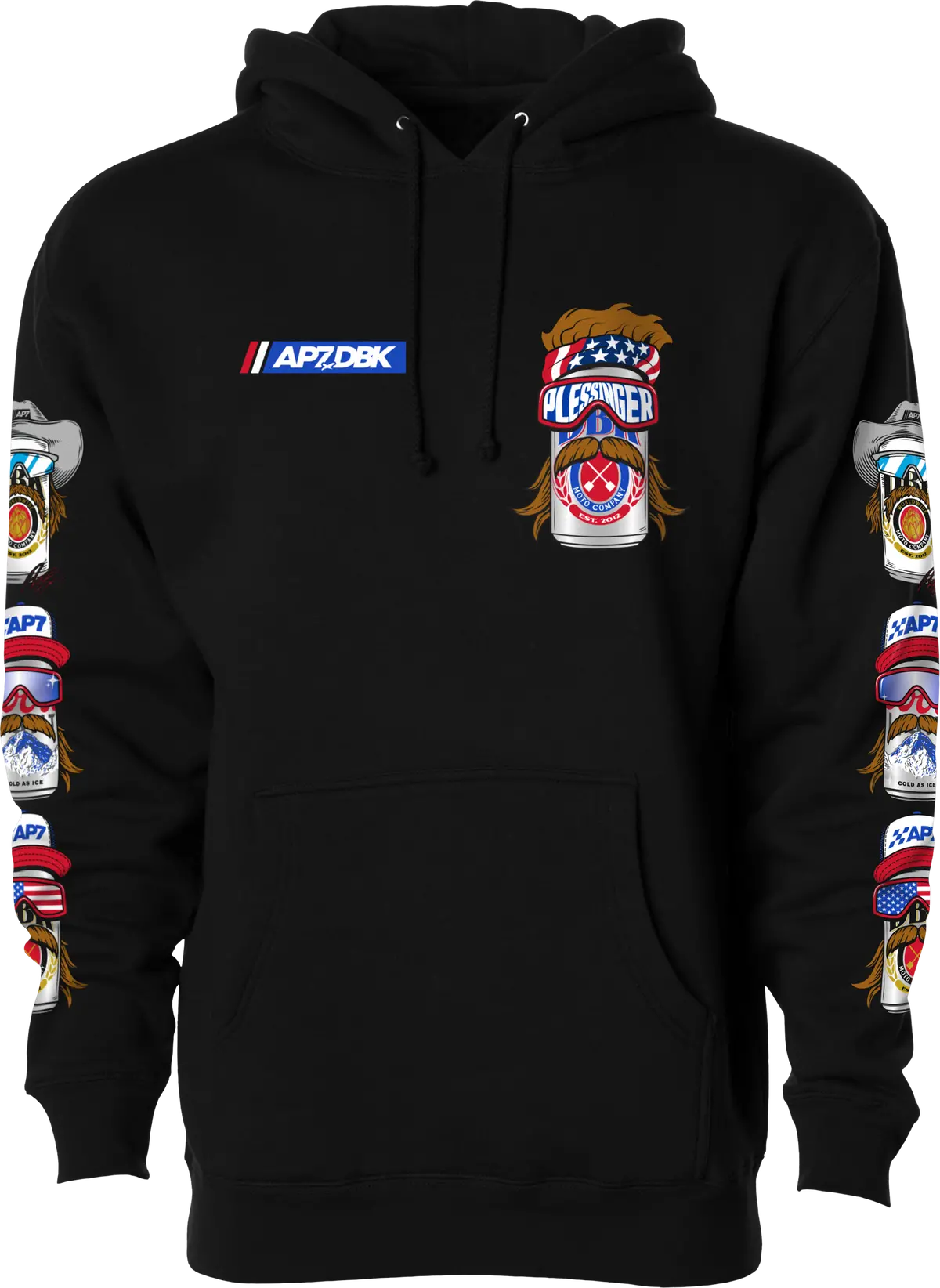 Mullet Madness Hoodie Black 2X 1