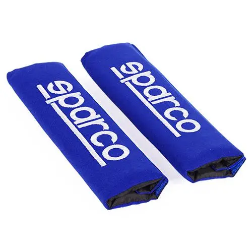 Sparco Seat Belt Shoulder Pads Set Blue Strap Cover Suitable For All Model 1