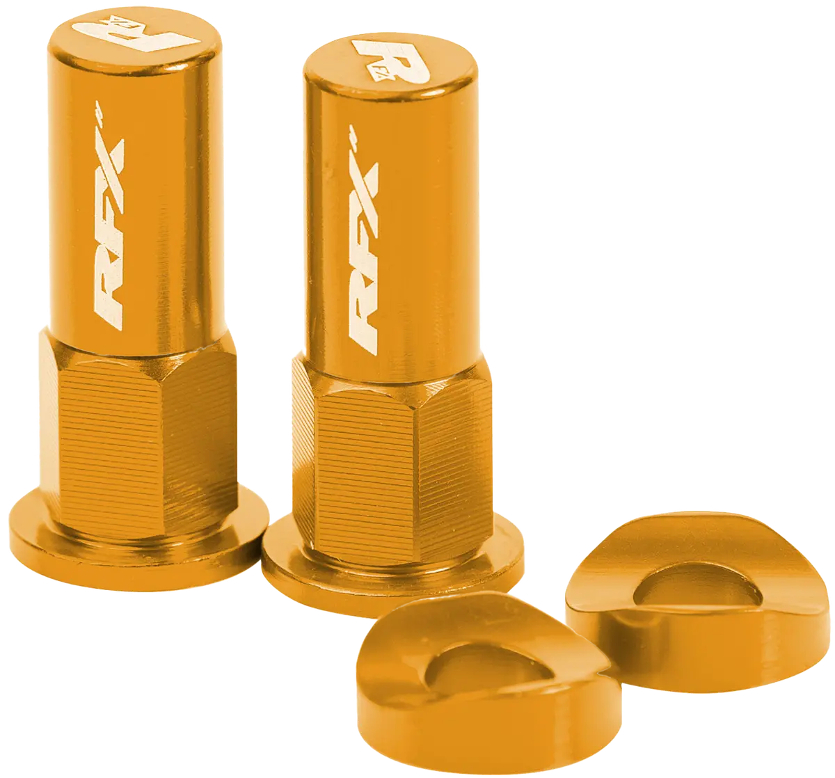 Rim Lock Nuts & Washers 2Pcs Yellow 1