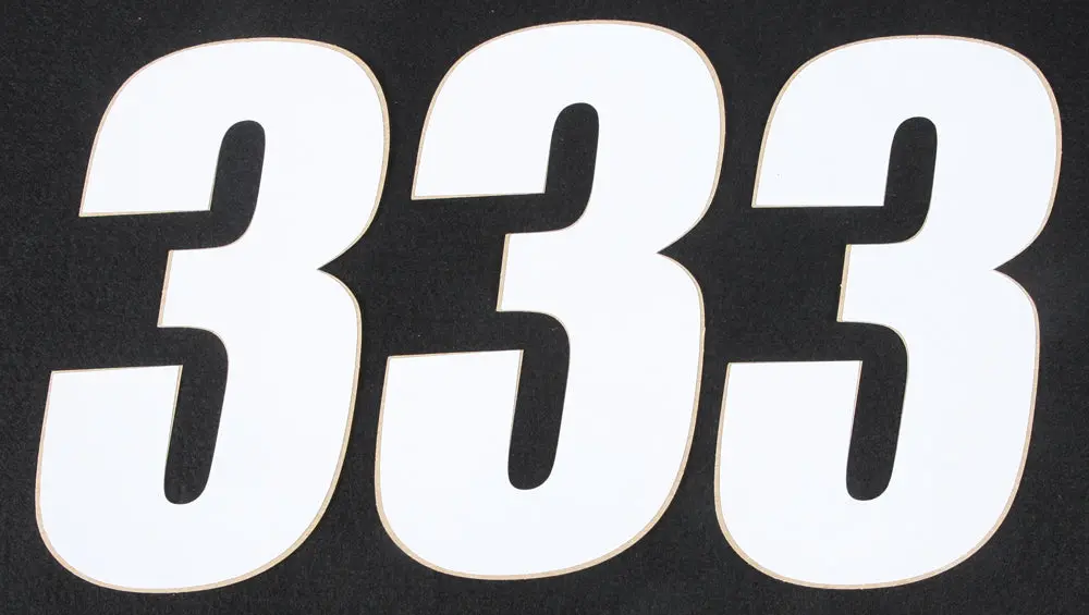 Number 3 White 6" 3/Pk 1