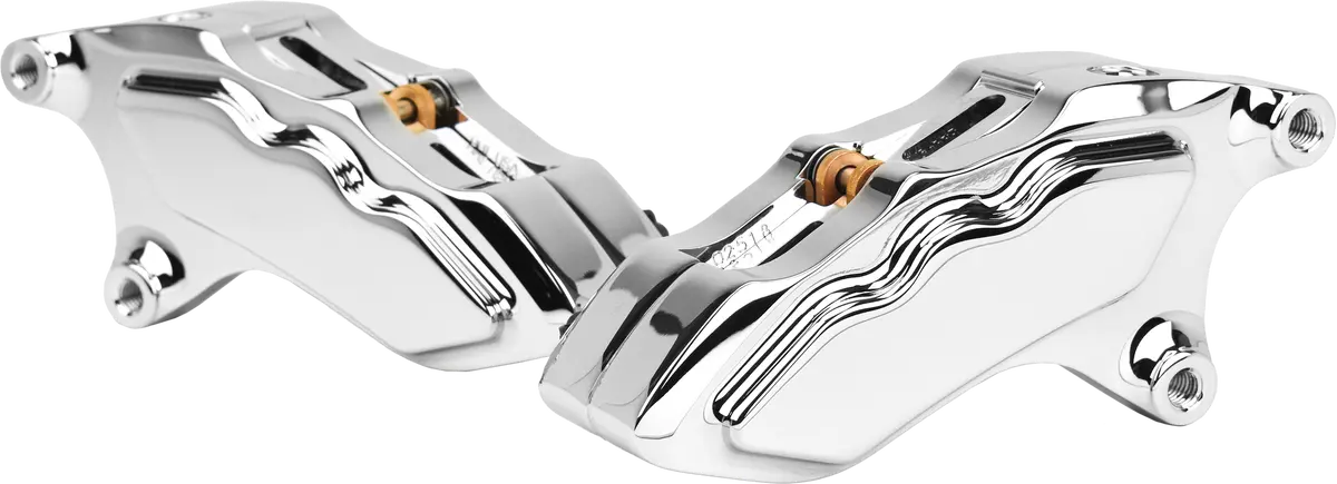 6 Pist Front Dual Caliper Kit Chrome W/ 11.8" Rotor 2