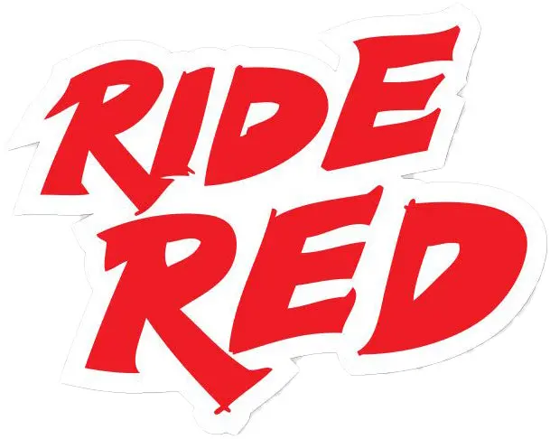 Ride Red Decal 4" 1