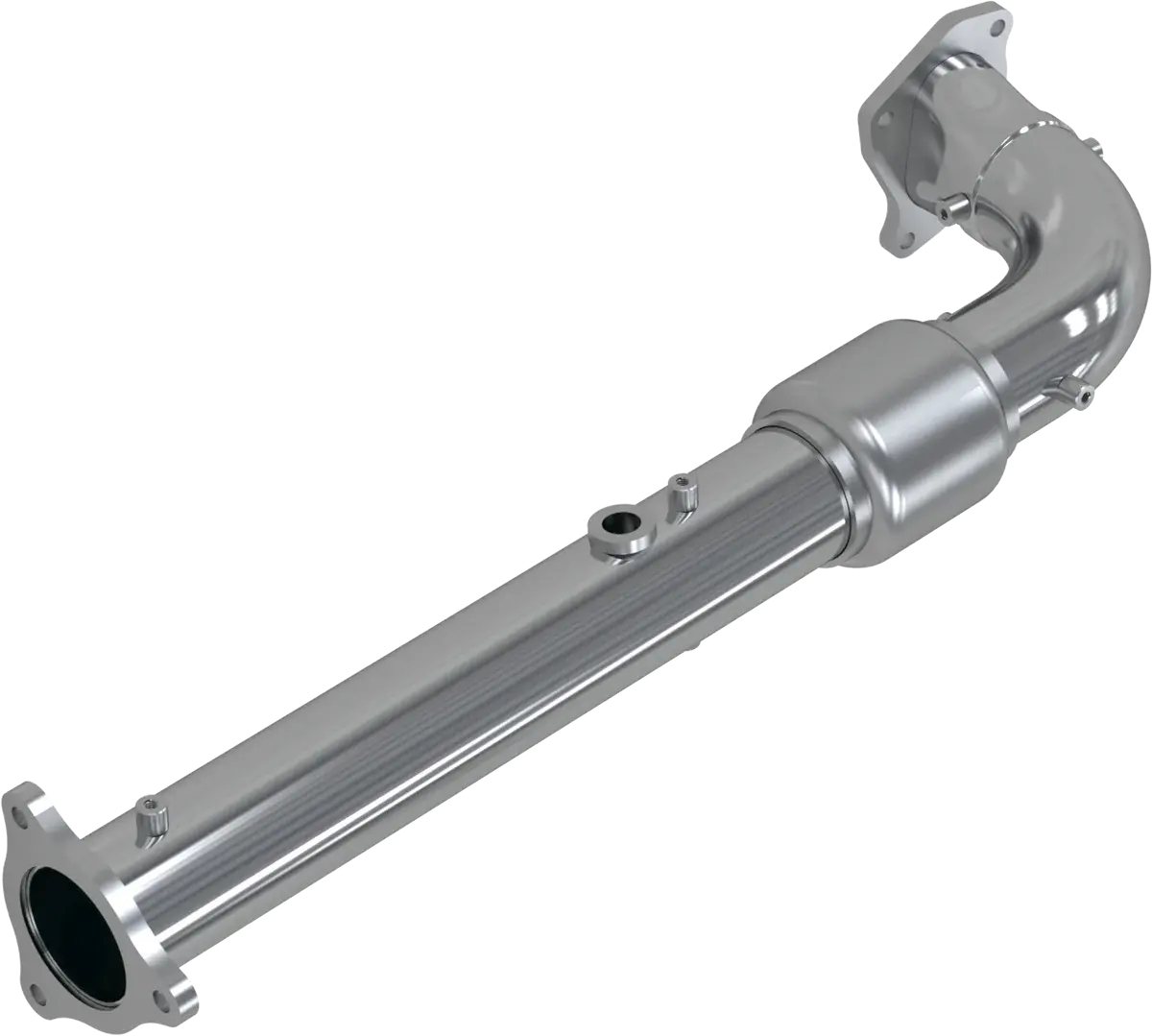 Single Slip On 2.5" Race Pipe Chrome 1