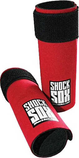 Shock Sox  6" Red Upside Down Forks 1