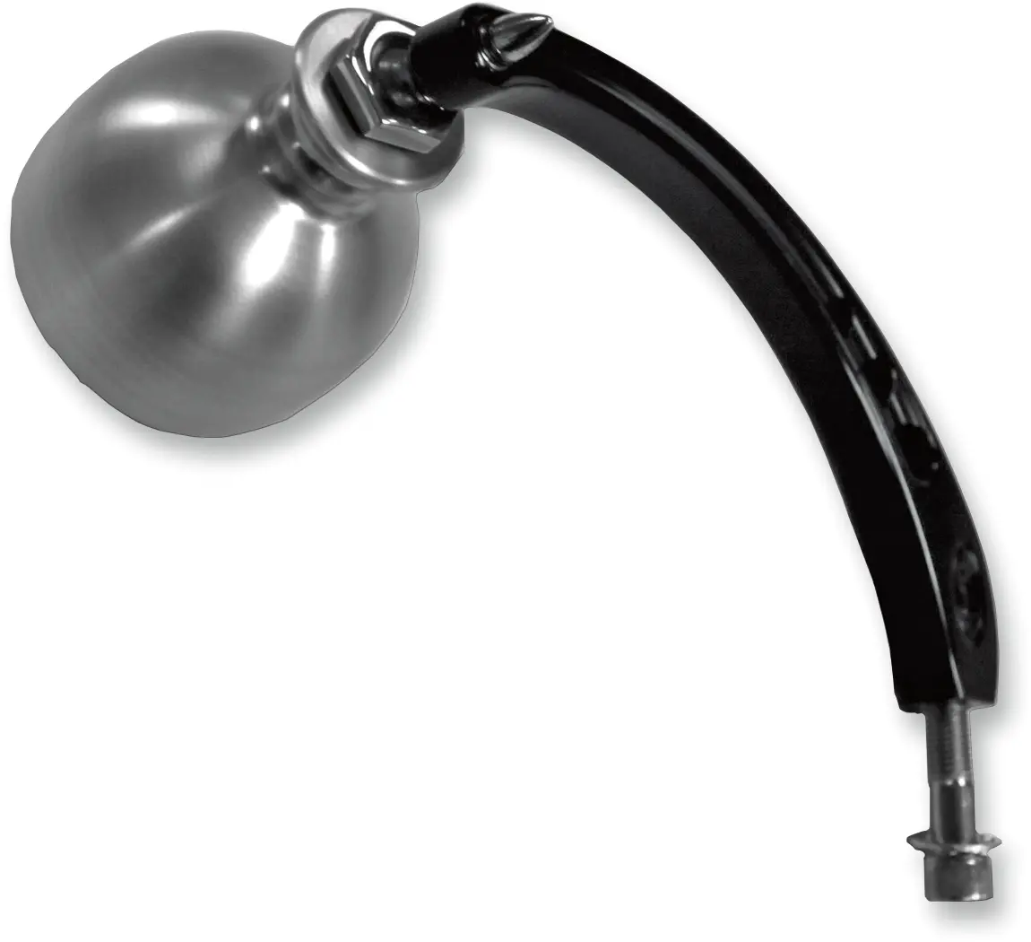 Joker Machine Mirror - Beer Schooner - Side View - Round - Black/Silver - Right 03-021R 1