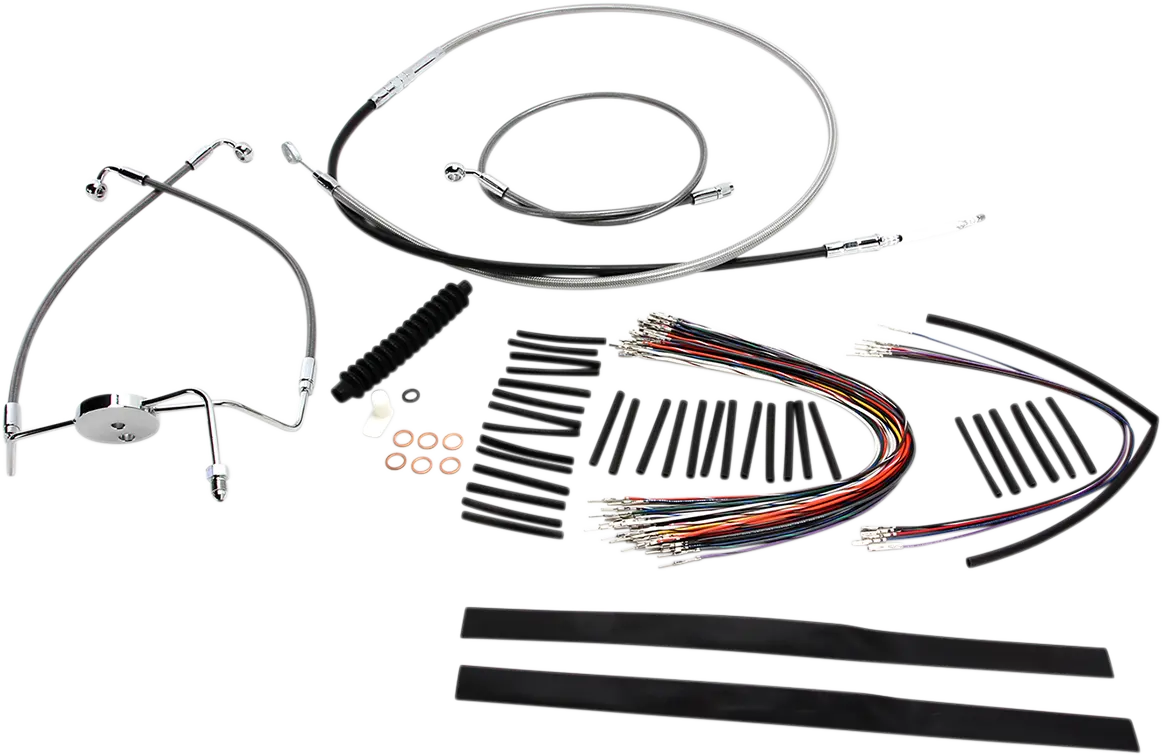 Magnum Shielding Xr Handlebar Installation Kit - 12"-14" Ape Hangers - '08-'13 Touring - Stainless Steel 589301 1