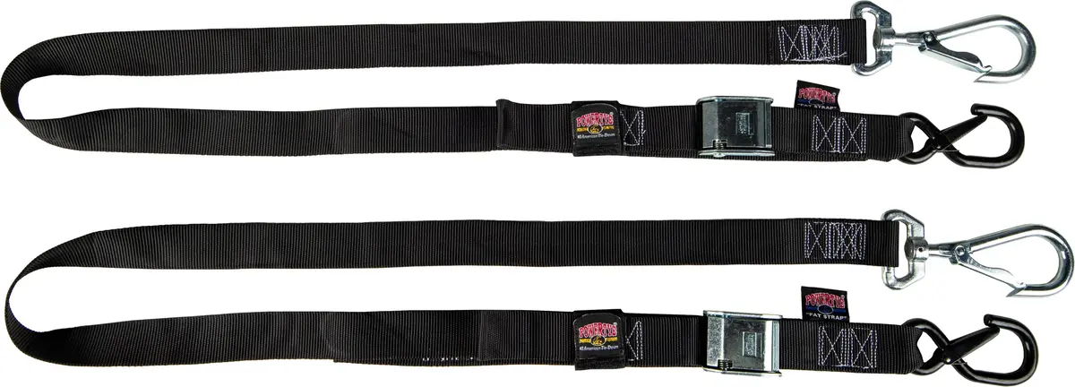 Tie Down Cam Sec Hooks/Swivel 1.5"X6' Blk/Blk W/Storage Bag 1