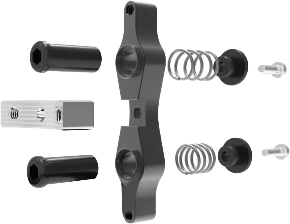 Tamer Double Button X Wing Black 2