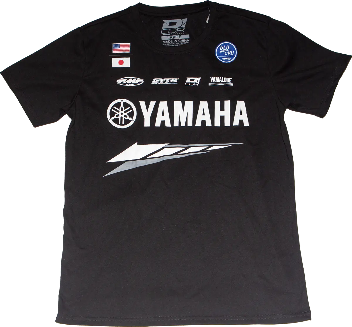 Yamaha Factory T Shirt Black Lg 1