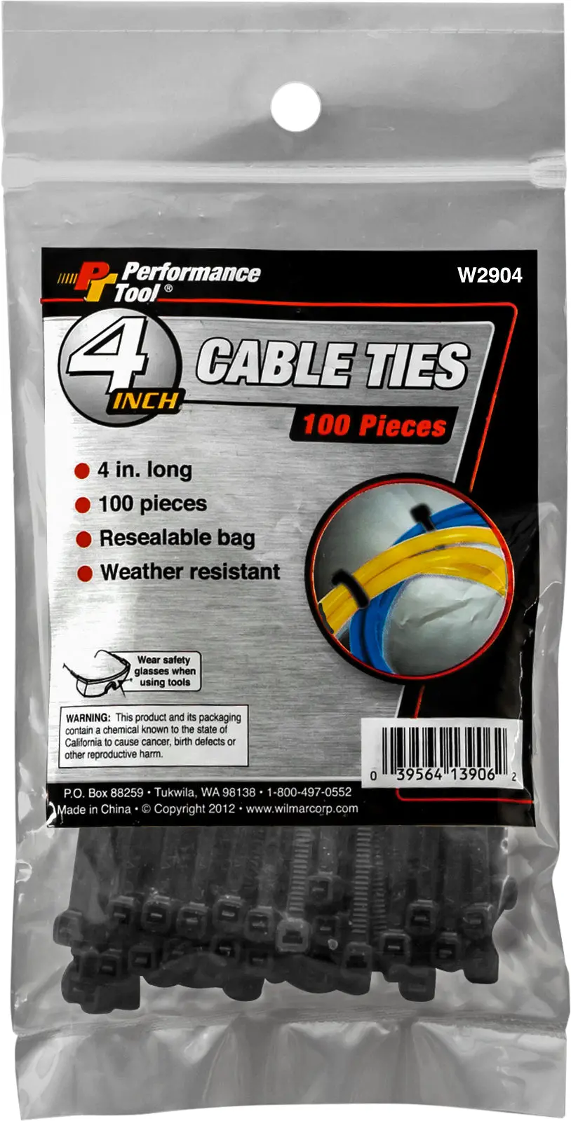 Cable Tie 4" 100/Pack 1