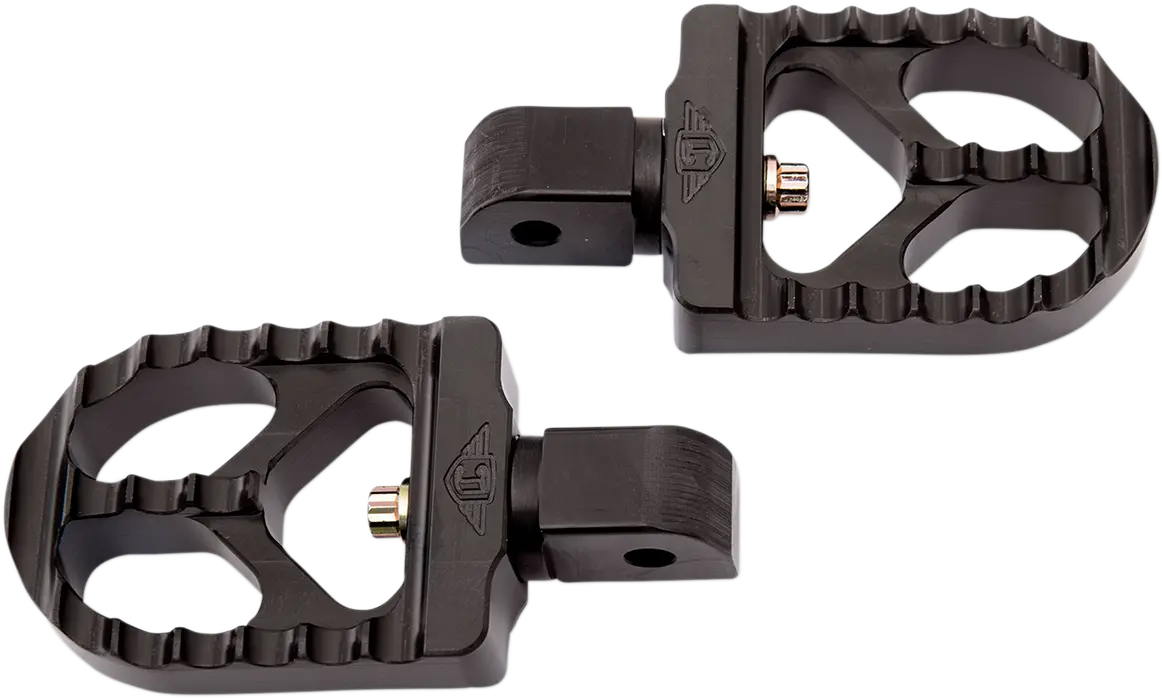 Joker Machine Serrated Foot Pegs - Black - Short 08-57-7B 1