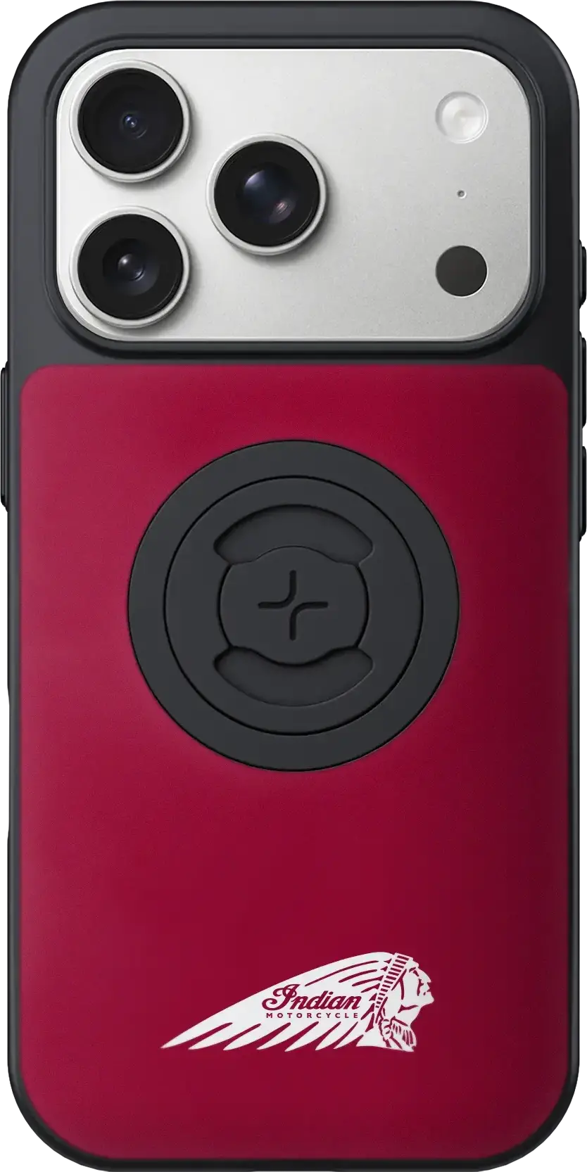 Indian Phone Case W/Headdress Iphone 17 Pro Max Red W/Logo 1