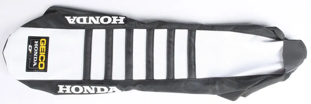 Seat Cover Geico Replica Black/White W/Ribs 1