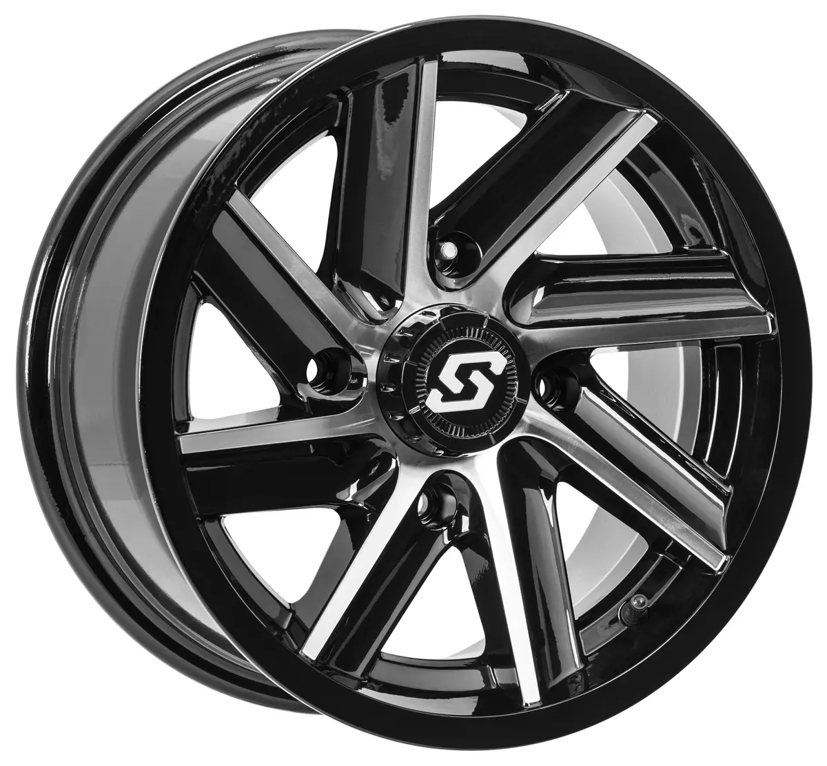 Chopper Wheel 14X7 4/110 5+2 (+10Mm) Blk/Machined 1